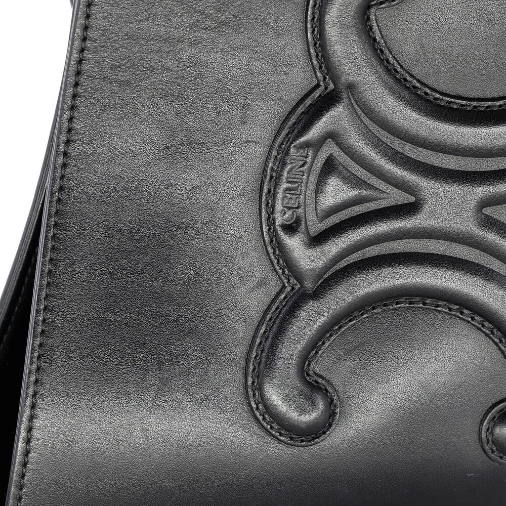 Celine Cuir Triomphe Bucket Bag Leather #203722C18B - Picture 6 of 9